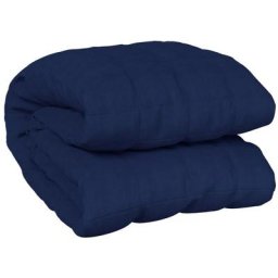Vidaxl - Couverture lestée Bleu 200x230 cm 9 kg Tissu Bleu