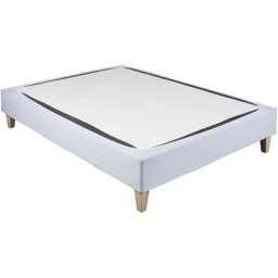 Terre De Nuit - Cache-sommier coton jersey gris 100x190 à 110x200 - Gris