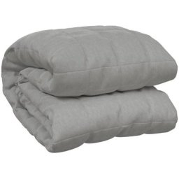 Vidaxl - Couverture lestée Gris 135x200 cm 6 kg Tissu Gris