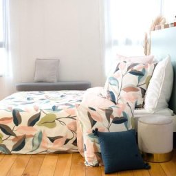 Parure de lit coton adouci LILA 240x220 cm - Blanc