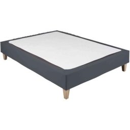 Cache-sommier coton jersey anthracite 70x200 - Anthracite