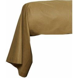 Taie de traversin 100% coton bio 45 x 185 cm organic - marron bronze
