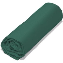 Drap housse LAGO polyester microfibre Bonnet de 28 cm 90x190 cm - Vert