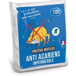 Sweetnight - Protège matelas 2x80x200 cm Lit Articulé Alèse Imperméable et Anti Acariens Molleton