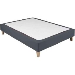 Terre De Nuit - Cache-sommier coton jersey anthracite 130x200 - Anthracite