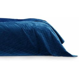 Couvre-lit matelassé bleu 170X270 - bleu