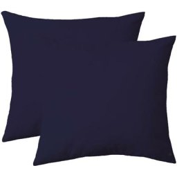 Taie d'oreiller lago polyester microfibre 63x63 cm - Bleu marine
