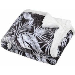 Plaid 130x160 cm Alaia noir - Noir