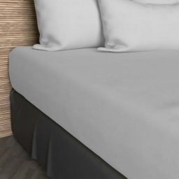 Drap housse uni en coton jersey blanc, Blanc, par Soleil D'ocre 160 x 200 cm - Blanc