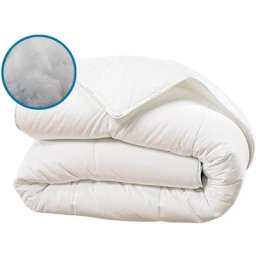 Couette kokoon 220x240 cm Fibres creuses polyester - Blanc - Olympe Literie
