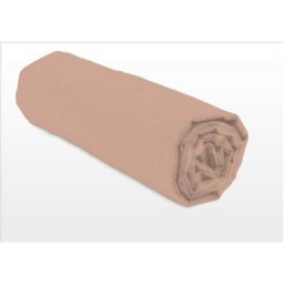 Home Linge Passion - Drap housse uni 100% coton - Bonnet 25cm - Rose - 180x200 cm - Rose