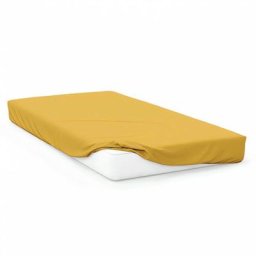 Soleil D'ocre - Drap housse bébé en jersey 60x120 cm jaune - Jaune