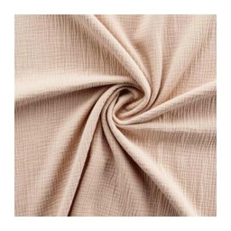 Housse de couette double gaze coton uni Vieux rose - 220x240cm - Rose clair
