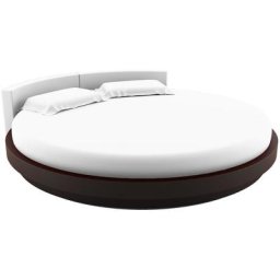 Drap housse rond jersey blanc 215 cm 100% coton - Blanc