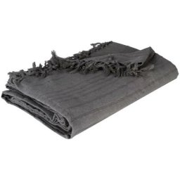 Atmosphera - Jeté de lit - 160 x 220 cm - Gris - Livraison gratuite - Gris