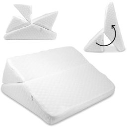 Coussin 4 en 1 Ajustable Soulage Les Douleurs Fishtec Soutiens Le Dos, Surélève Vos Jambes & Tête,