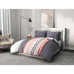 Bling Parure de Couette Microfibre couleurs - Blanc, matière - microfibre, tailles - 220 x 240 cm