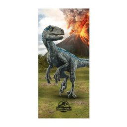 Serviette de Bain Coton Enfant Dinosaure T-Rex - Drap de plage 70x140 cm - Vert - Jurassic World