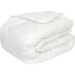 Couette polyester celeste fibre creuse siliconée Tempéré (mi-saison) 260x240 cm - Blanc