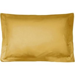 Taie d'oreiller uni 100% coton alto 50x80 cm - Jaune Bourdon
