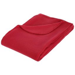 Atmosphera - Display plaid polaire 125X150 créateur d'intérieur - Rouge