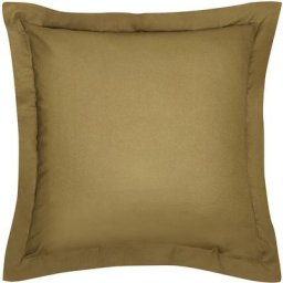 Taie d'oreiller carrée 100% coton 63 x 63 cm essential - marron bronze