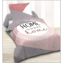 Parure de drap 1 place coton - Sweet Home