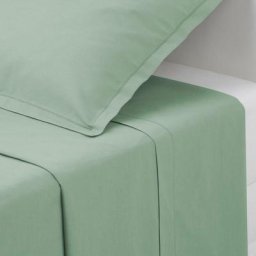 Drap Plat 2 Pièces Céladon 240 x 290 - Atmosphera créateur d'intérieur - Céladon