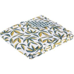 Dessus Lit Imprimé Tilla 240 x 220 - Atmosphera créateur d'intérieur - Bleu canard