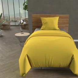 Leo Jeté de lit, Microfibre, Jaune, par Soleil D'ocre 180 x 220 cm - Jaune