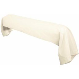 Taie de traversin uni 100% coton alto 185x43 cm - Ivoire Crème