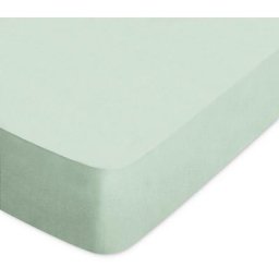 Drap housse uni 100% coton alto Bonnet de 20 cm 70x140 cm - Vert Fleur d'amandier