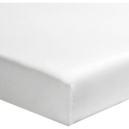 Terre De Nuit - Drap housse blanc bonnet 30 cm 100% coton 160x200 - Blanc
