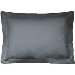 Taie d'oreiller uni 100% coton alto 40x60 cm - Gris Manhattan
