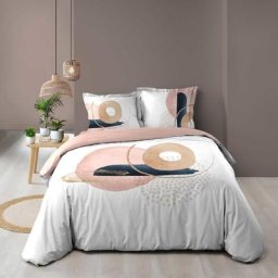 Parure de lit 3 Pièces en coton Novaline - Multicolore - 260 x 240 cm - Livraison gratuite