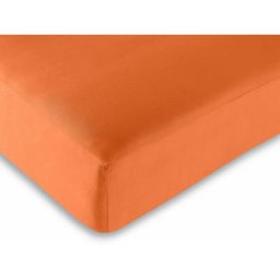 Univers D Cor - Drap housse 57 fils/cm - 90 x 190 cm - Orange - Orange