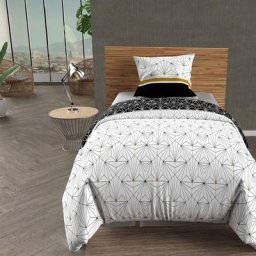 Parure de lit Osiris blanc 140x200 cm - Blanc