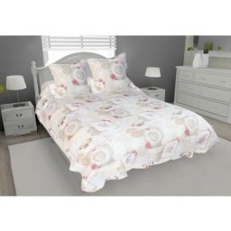 Soleil D'ocre - Couvre-lit boutis matelassé 220x240 cm valence avec 2 taies d'oreiller - Multicolore