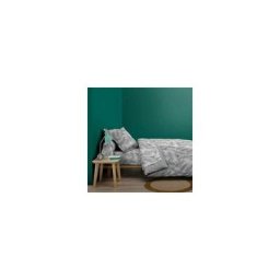Housse de Couette avec motifs botania - Gris - Coton - 140 x 200 cm - Livraison gratuite - Gris