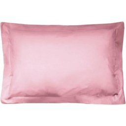Taie d'oreiller uni 100% coton alto 50x80 cm - Rose Macaron