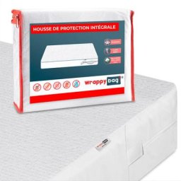 Housse de Matelas Imperméable 140x200x30 - Housse Intégrale Anti-Punaise de Lit & Acarien - Surface