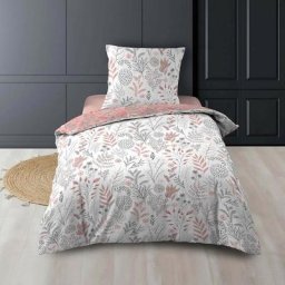 Parure de lit Suzanne rose 140x200 - Rose