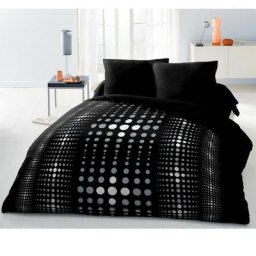 Home Linge Passion - Parure de couette Microfibre steevy 220x240cm et 2 taies d'oreillers 63x63cm