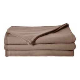 Couverture polaire 210 x 230 cm taupe - Taupe