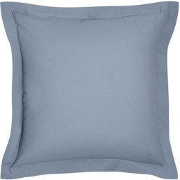 Taie d'oreiller carrée 100% coton 63 x 63 cm essential - bleu denim