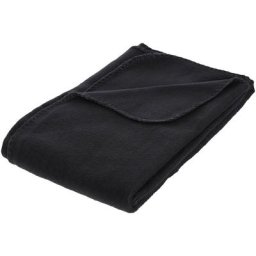 Atmosphera - Plaid polaire noir 125x150 créateur d'intérieur - Noir