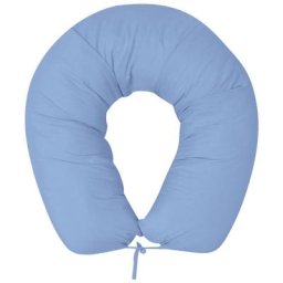 Vidaxl - Housse de coussin de grossesse en forme de v 40x170 cm Bleu