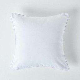 Housse de coussin Uni Blanc cassé, 30 x 30 cm - Blanc cassé - Homescapes