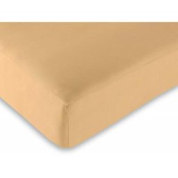 Drap housse 100% Coton/57 fils/cm - 200 x 200 cm - Taupe - Taupe