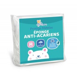 Protège Matelas Bébé Anti Acariens - 70x140 cm - Alèse Imperméable - Bouclette 100% coton